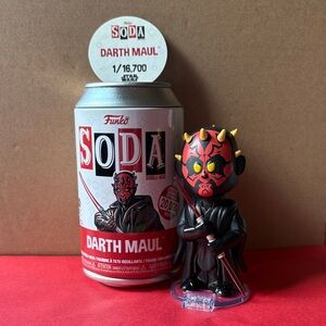 👽 Funko Pop  Soda BOBBLE HEAD Darth Maul Red and Black Vinyl Figure 👽 NWOT 👽